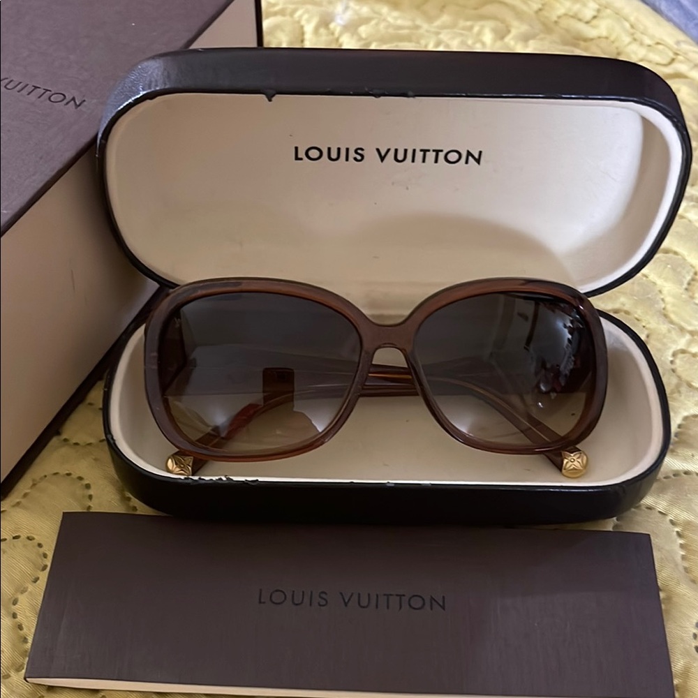 Louis Vuitton Oversized Brown Sunglasses